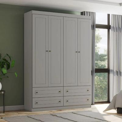 Guarda Roupa Henn Americano 4 Portas 4 Gavetas