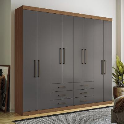 Guarda-Roupa Casal 8 Portas 6 Gavetas 238,80cm Master Santos Andirá
