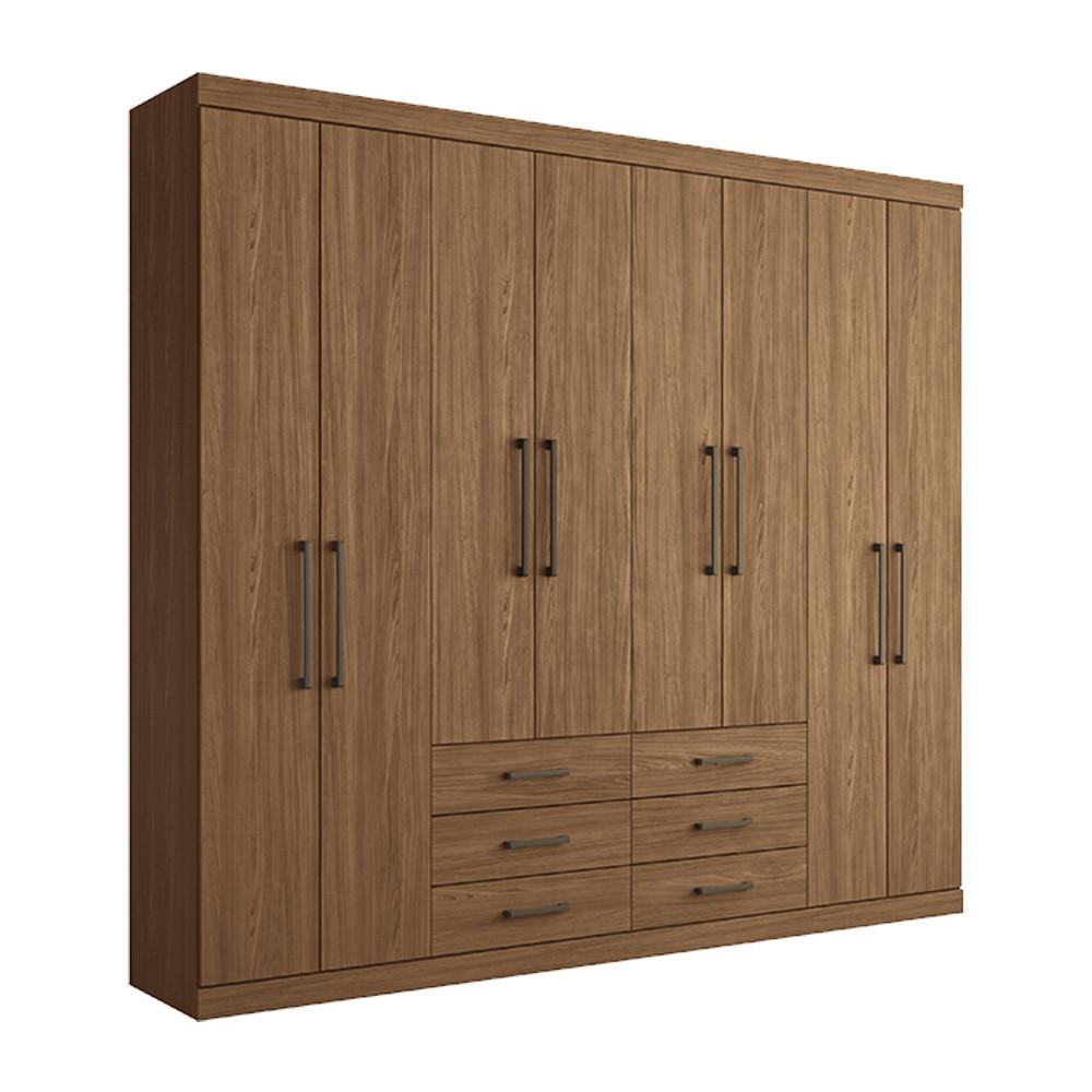 Guarda-Roupa Casal 8 Portas 6 Gavetas 238,80cm Master Santos Andirá - 2