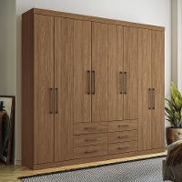 Guarda-Roupa Casal 8 Portas 6 Gavetas 238,80cm Master Santos Andirá - 1