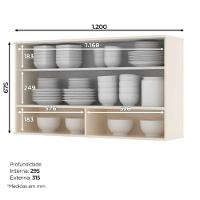 Cozinha Modulada 9 peças 14 portas 3 gavetas S/ Tampo Connect Henn - 5