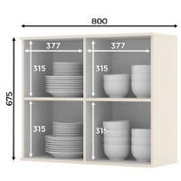 Cozinha Modulada 9 peças 14 portas 3 gavetas S/ Tampo Connect Henn - 6