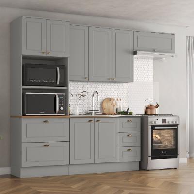Cozinha Modulada 4 peças 8 portas 5 gavetas S/ Tampo Americana Henn
