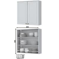 Cozinha Modulada 7 Peças 11 Portas 5 Gavetas C/ Tampo Americana Henn - 7