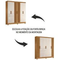 Conjunto Guarpa Roupa e Cômoda Moval Florença 2 Peças 6 Portas 10 Gavetas - 3