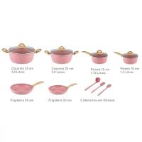 Conjunto Panelas Flamingo 9PCS Indução Casa Ambiente - 2