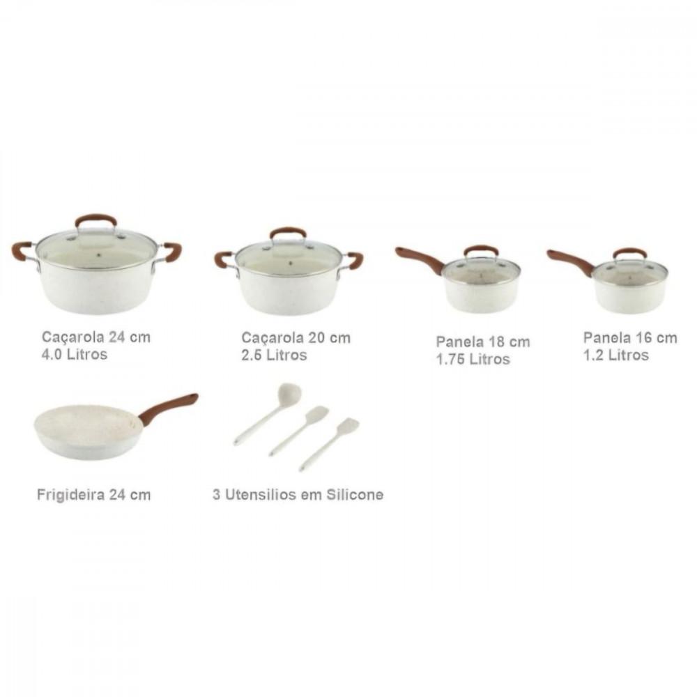 Conjunto Panelas Jaguar 8PCS Indução Casa Ambiente - 2