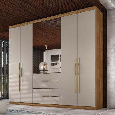 Guarda Roupa Giardino New com 6 Portas e 4 Gavetas Demobile
