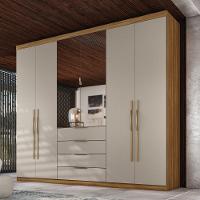 Guarda Roupa Giardino New com 6 Portas e 4 Gavetas Demobile - 1