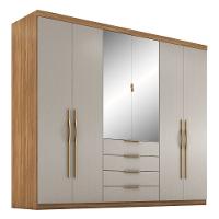 Guarda Roupa Giardino New com 6 Portas e 4 Gavetas Demobile - 3