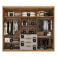 Guarda Roupa Giardino New com 6 Portas e 4 Gavetas Demobile