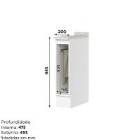 Conjunto Bancada Gourmet 5 Peças 2 Portas 3 Gavetas C/ Tampo Americana Henn - 6