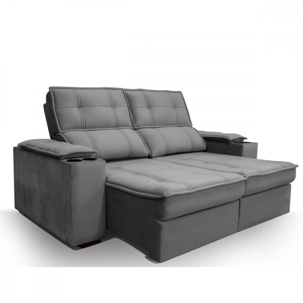 Sofá Beirut 3 lugares Retrátil e Reclinável Solar - 4