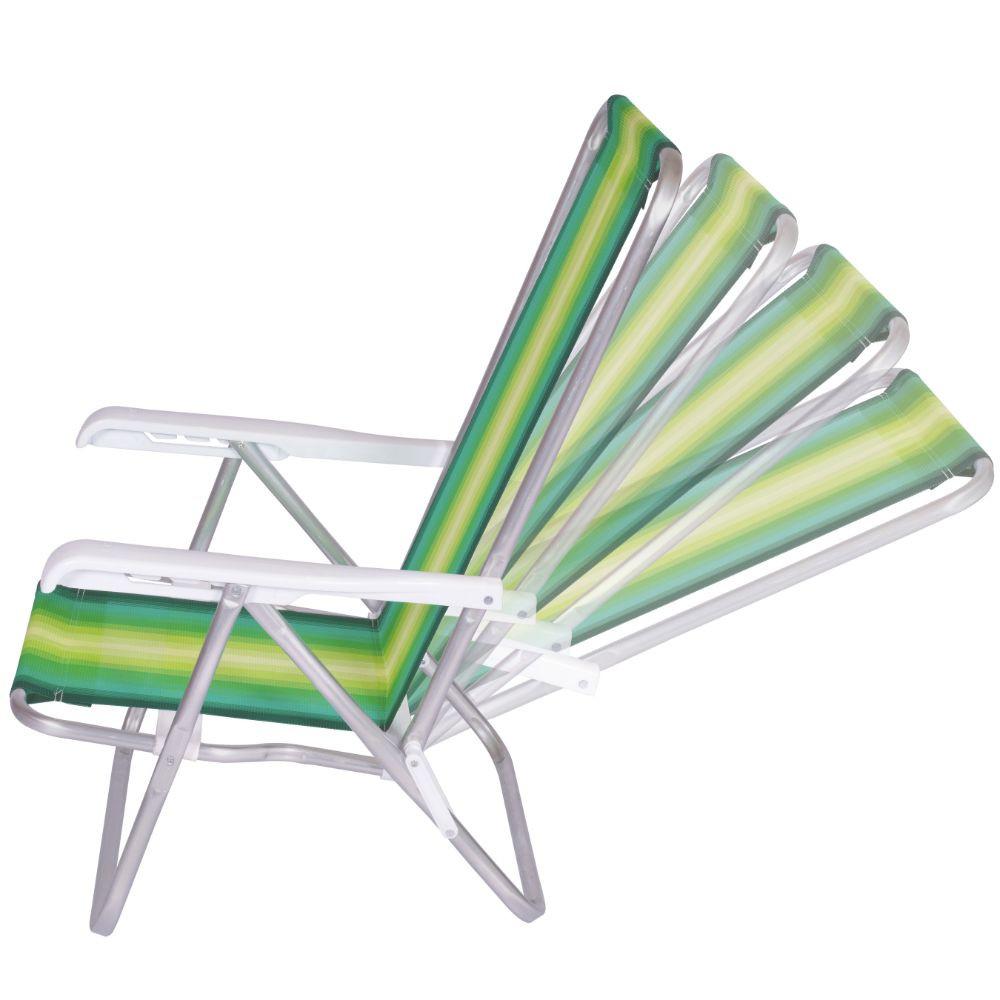 Cadeira de Praia MOR Reclinável Aluminio - 5