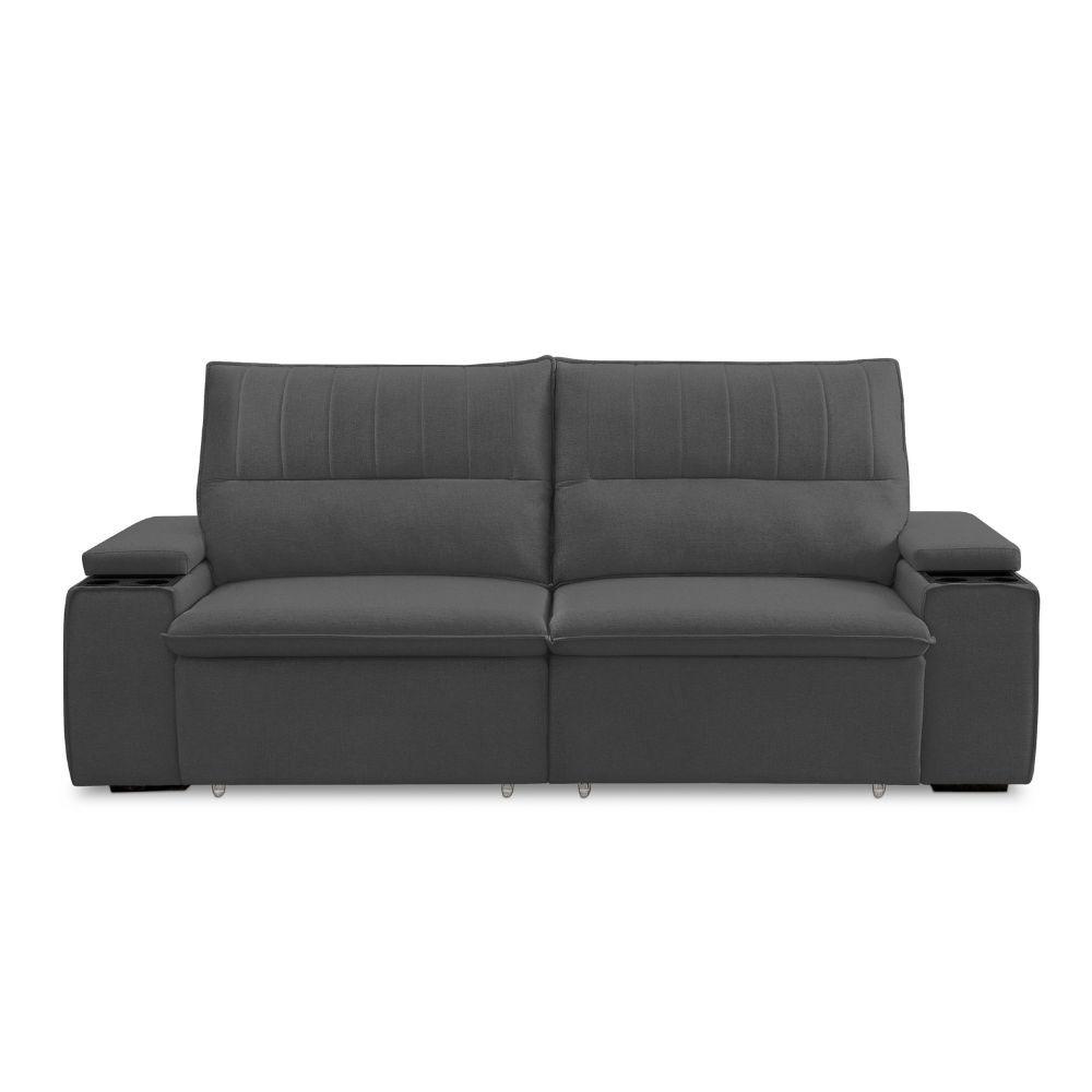 Estofado Ferguile Pavia 2,05 Retrátil e Reclinável Com Porta Copos - 1