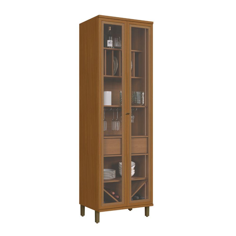 Cristaleira Indekes Imperial Led 2 Portas Vidro 70cm - 1