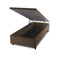 Base Box Baú Solteiro Prince Sued 0,88X1,87X0,24 - 2