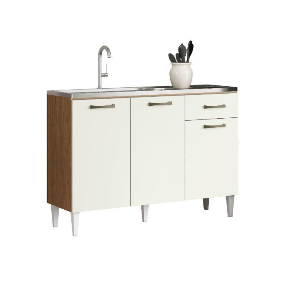 Balcão Aramoveis Atenas 3 Portas 1 Gaveta Sem Tampo - 1