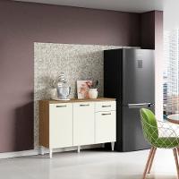 Balcão Aramoveis Atenas 3 Portas 1 Gaveta Sem Tampo - 3