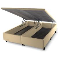 Base Box Baú Queen Size Prince Sued 0,79X1,97X0,41 - 2