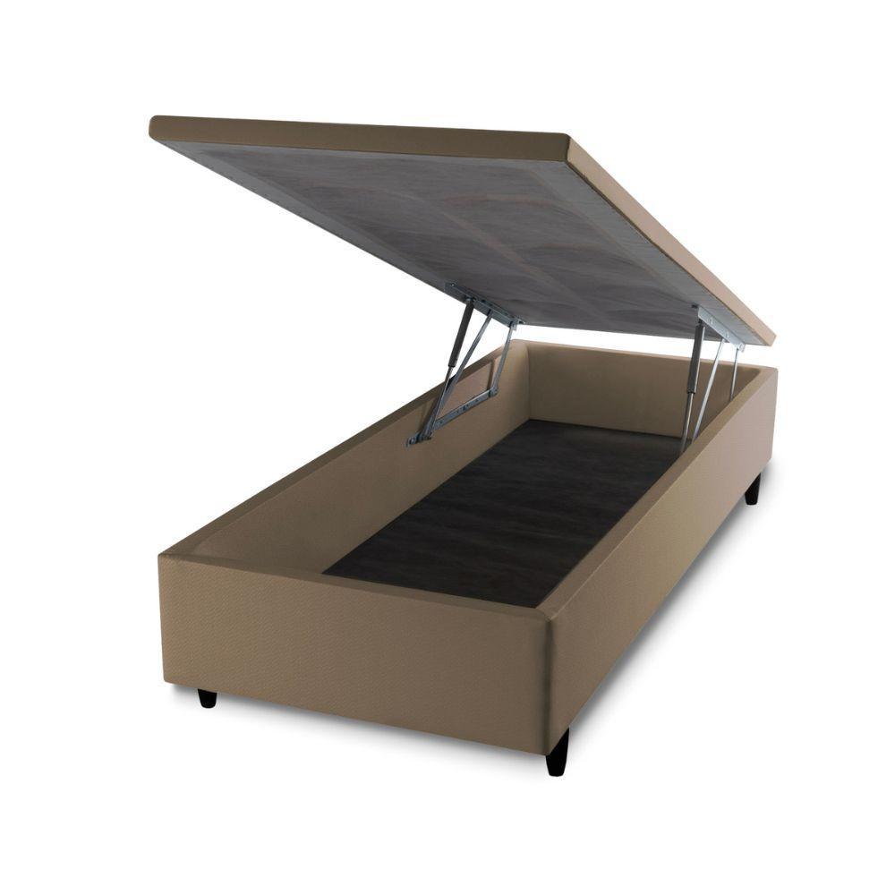 Base Box Baú Solteiro Prince Sued 0,88X1,87X0,24 - 2