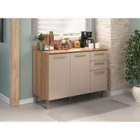 Balcão Luciane 3 Portas 2 Gavetas 1,20 Sem Tampo - 1