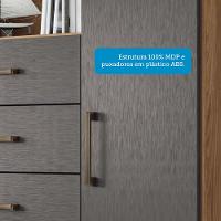 Cômoda Multiuso 1 Porta 6 Gavetas com Pés Marabá Santos Andirá - 5