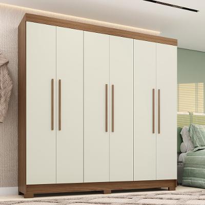 Guarda-Roupa Casal 6 Portas 2 Gavetas 194,40cm Horácio Estilo MM