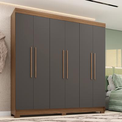 Guarda-Roupa Casal 6 Portas 2 Gavetas 194,40cm Horácio Estilo MM