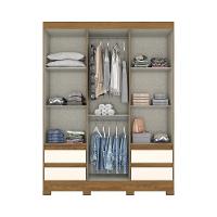 Guarda Roupa Henn Briz 3 Portas 4 Gavetas - 3