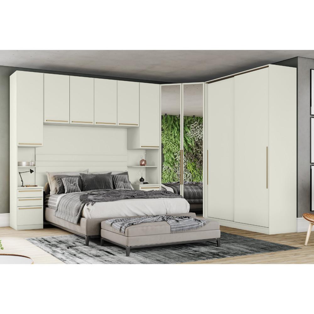 Quarto Modulado Completo Henn Seletto 5 Peças 10 Portas 6 Gavetas - 1