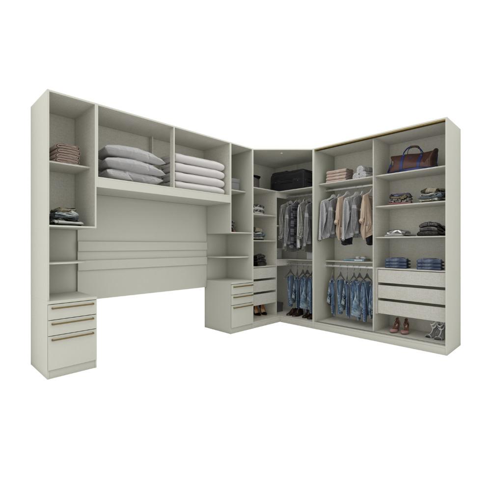 Quarto Modulado Completo Henn Seletto 5 Peças 10 Portas 6 Gavetas - 3