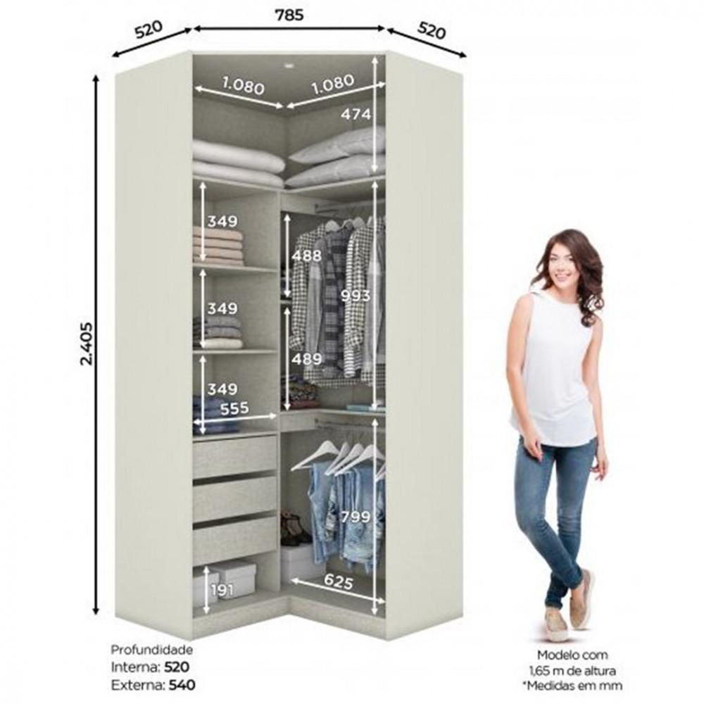 Quarto Modulado Completo Henn Seletto 5 Peças 10 Portas 6 Gavetas - 9