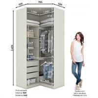 Quarto Modulado Completo Henn Seletto 5 Peças 10 Portas 6 Gavetas - 9