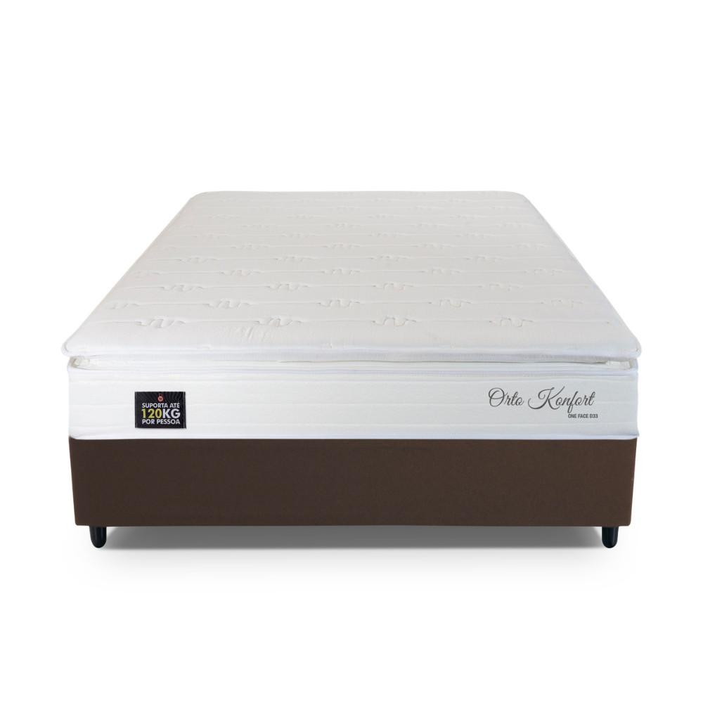 Conjunto Box Casal Hellen Ortopédico Konfort Espuma D33 Pillow Top 138x188x57cm - 4