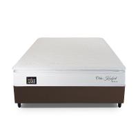 Conjunto Box Casal Hellen Ortopédico Konfort Espuma D33 Pillow Top 138x188x57cm