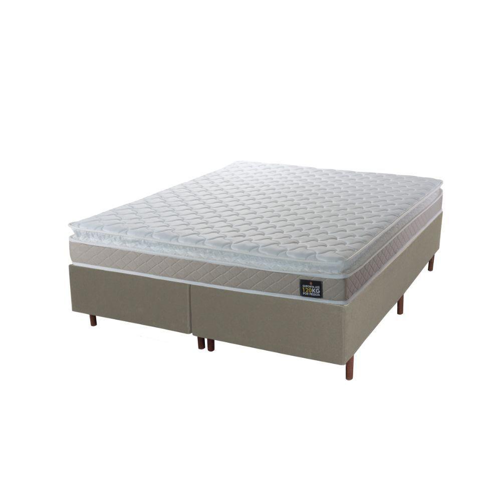 Cama Box Baú Queen Hellen Premium Espuma D33 Pillow Top 158x198x60cm - 1