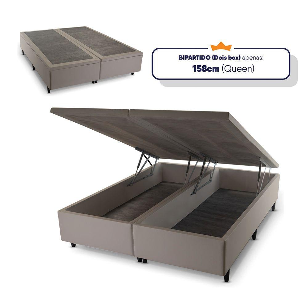 Cama Box Baú Queen Hellen Premium Espuma D33 Pillow Top 158x198x60cm - 5