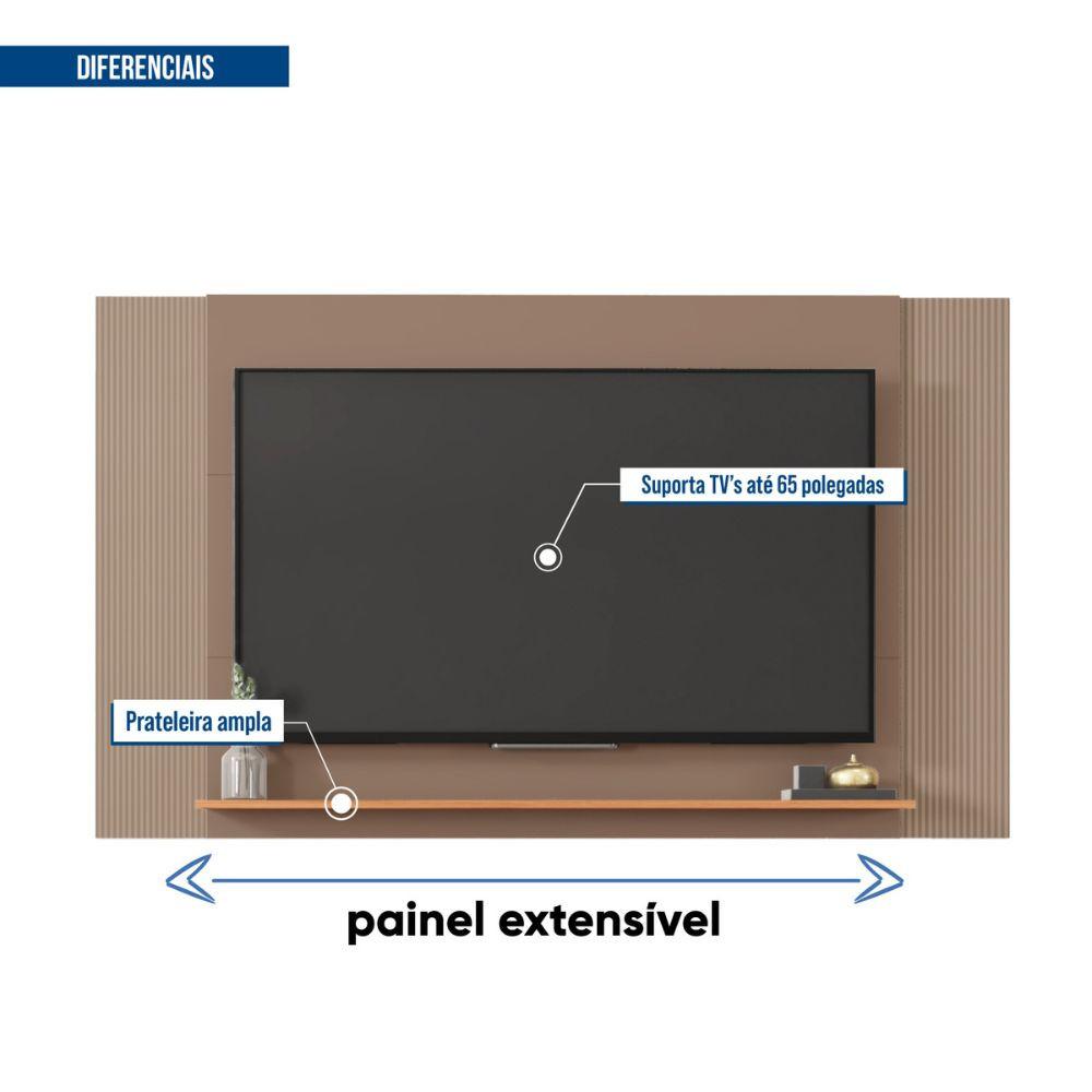 Painel Extensível Para TV Até 65 Polegadas Perola Caemmun - 5