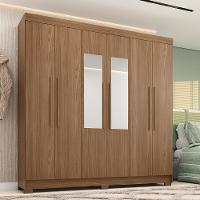 Guarda-Roupa Casal 6 Portas 2 Gavetas Com Espelho 194,40cm Toledo Santos Andirá - 1