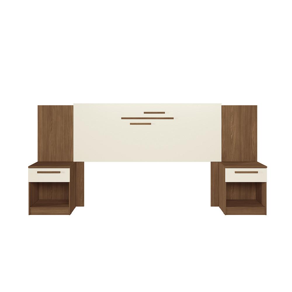 Cabeceira Casal 2 Gavetas 256cm Loanda Santos Andirá - 2