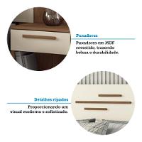 Cabeceira Casal 2 Gavetas 256cm Loanda Santos Andirá - 6