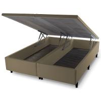 Base Box Baú Queen Size Prince Sued 0,79X1,97X0,41 - 2