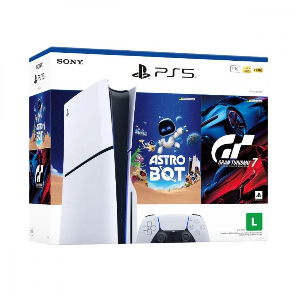 Console Playstation 5 Slim SSD 1TB Edição Físico Sony 2 Jogos - 2