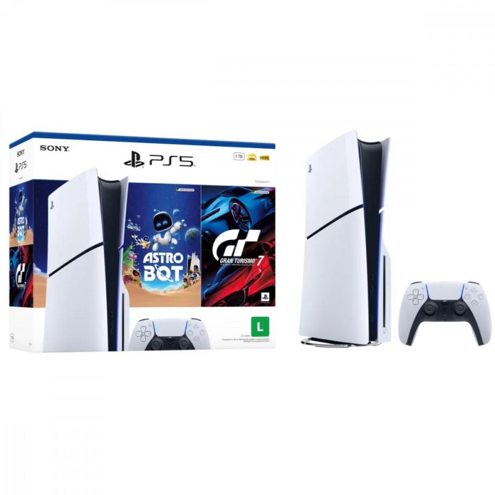 Console Playstation 5 Slim SSD 1TB Edição Físico Sony 2 Jogos - 3