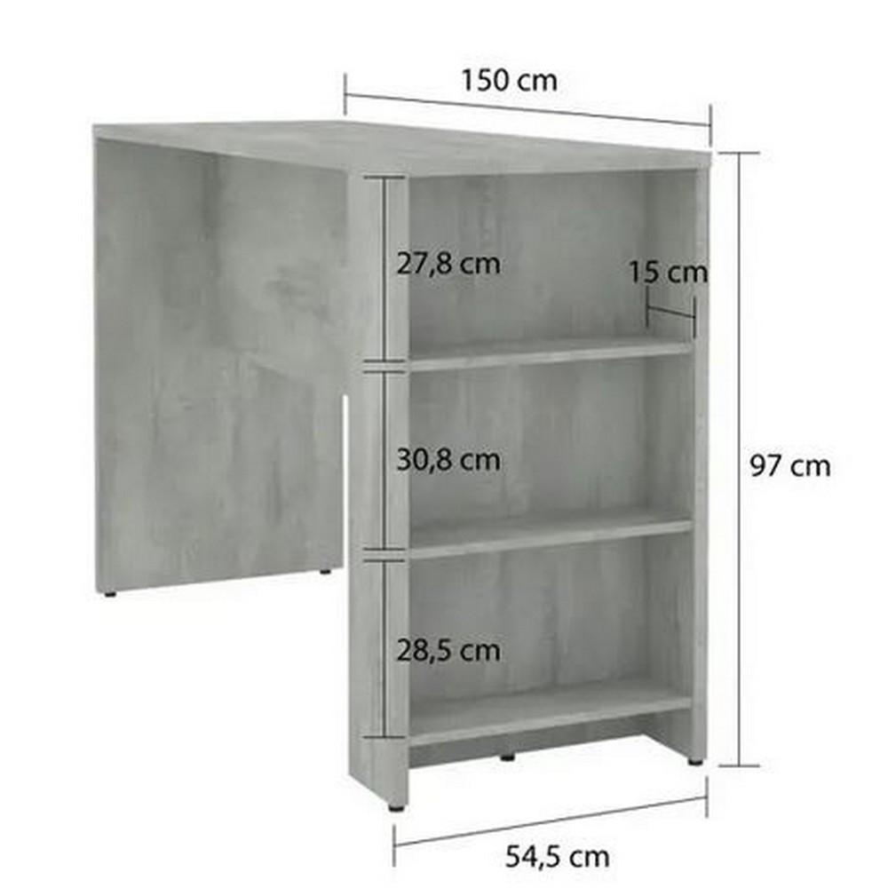 Bancada de Cozinha com Prateleiras Suprema Luciane Móveis - 2