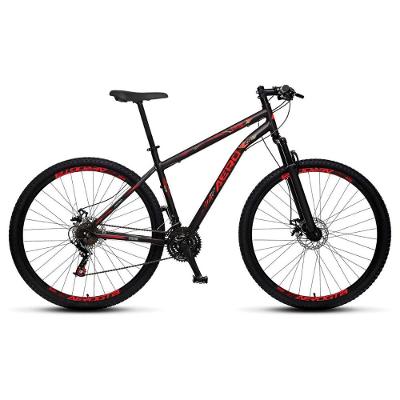 Bicicleta Aero Steel Rider Aro 29 Montada com 21 Marchas e Quadro em Aço Carbono