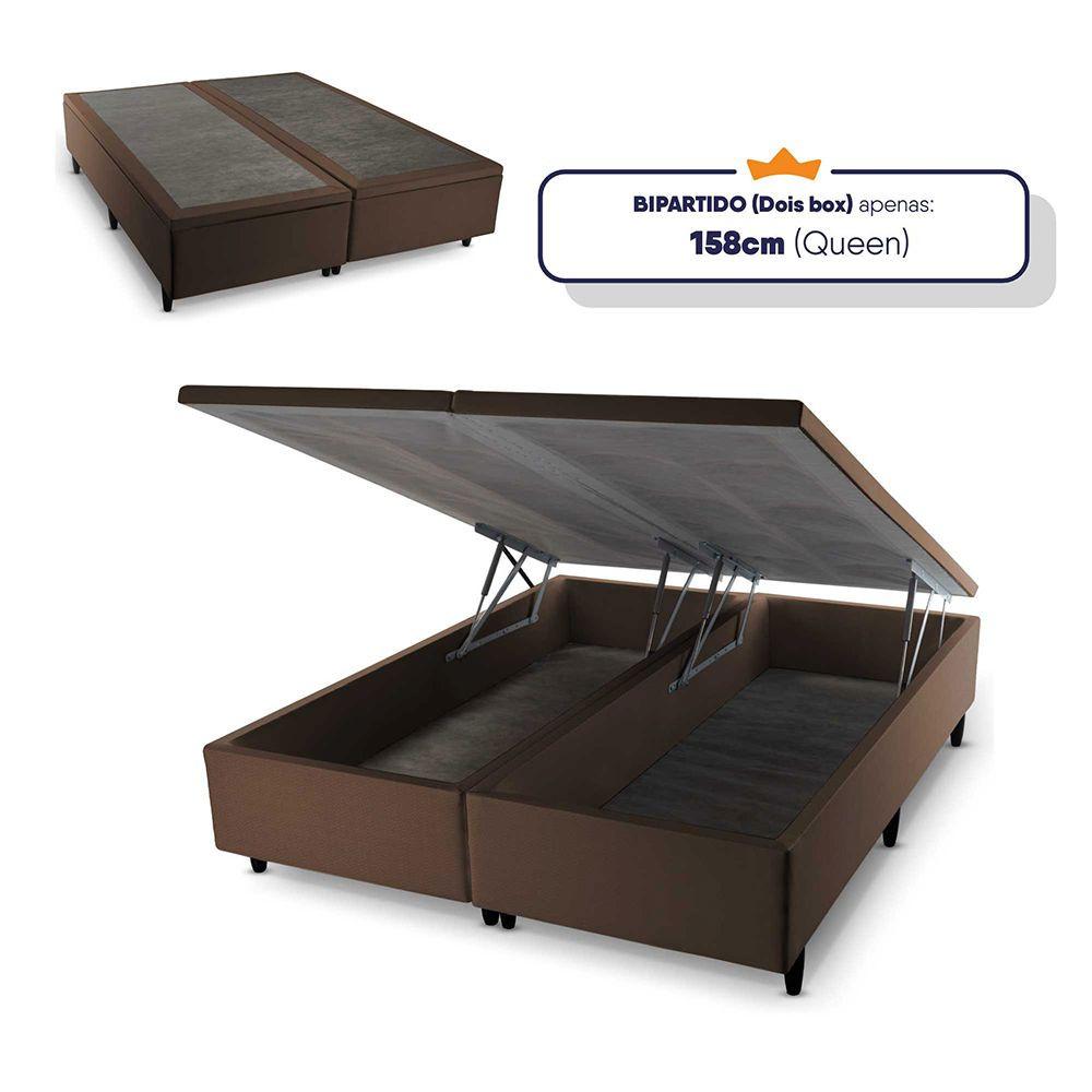 Cama Box Baú Queen Hellen Konfort Espuma D33 Pillow Top 158x198x57cm - 5