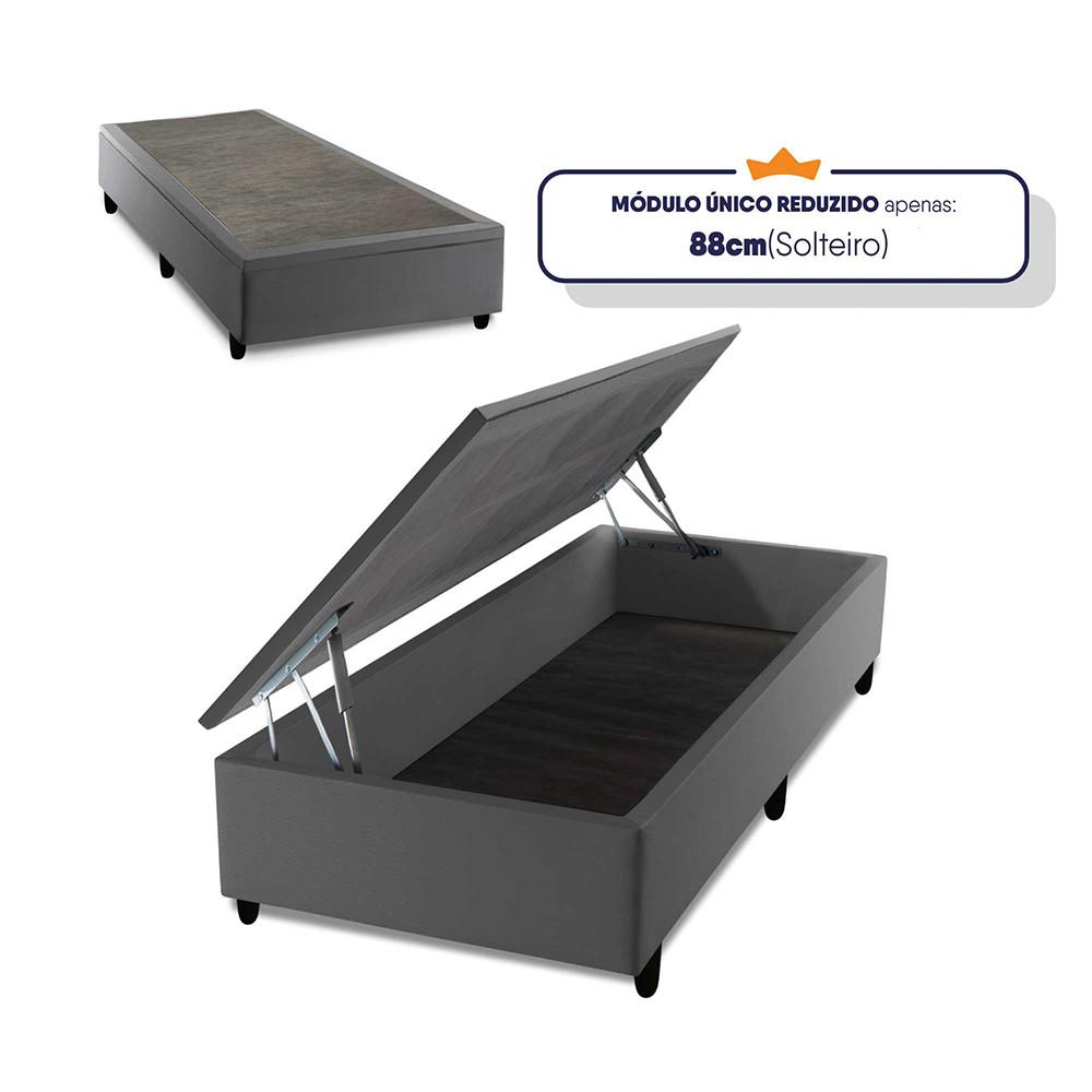 Cama Box Baú Solteiro Hellen Colchão com Molas Ensacadas Yaris Pillow Top 88x188x61cm - 4