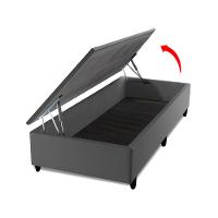 Cama Box Baú Solteiro Hellen Colchão com Molas Ensacadas Yaris Pillow Top 88x188x61cm - 5